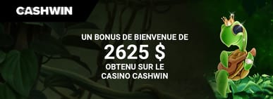 Bonus de bienvenue Cashwin Casino